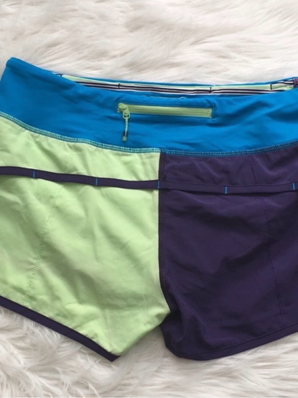 RARE🦄 lululemon seawheeze speed colorblock shorts